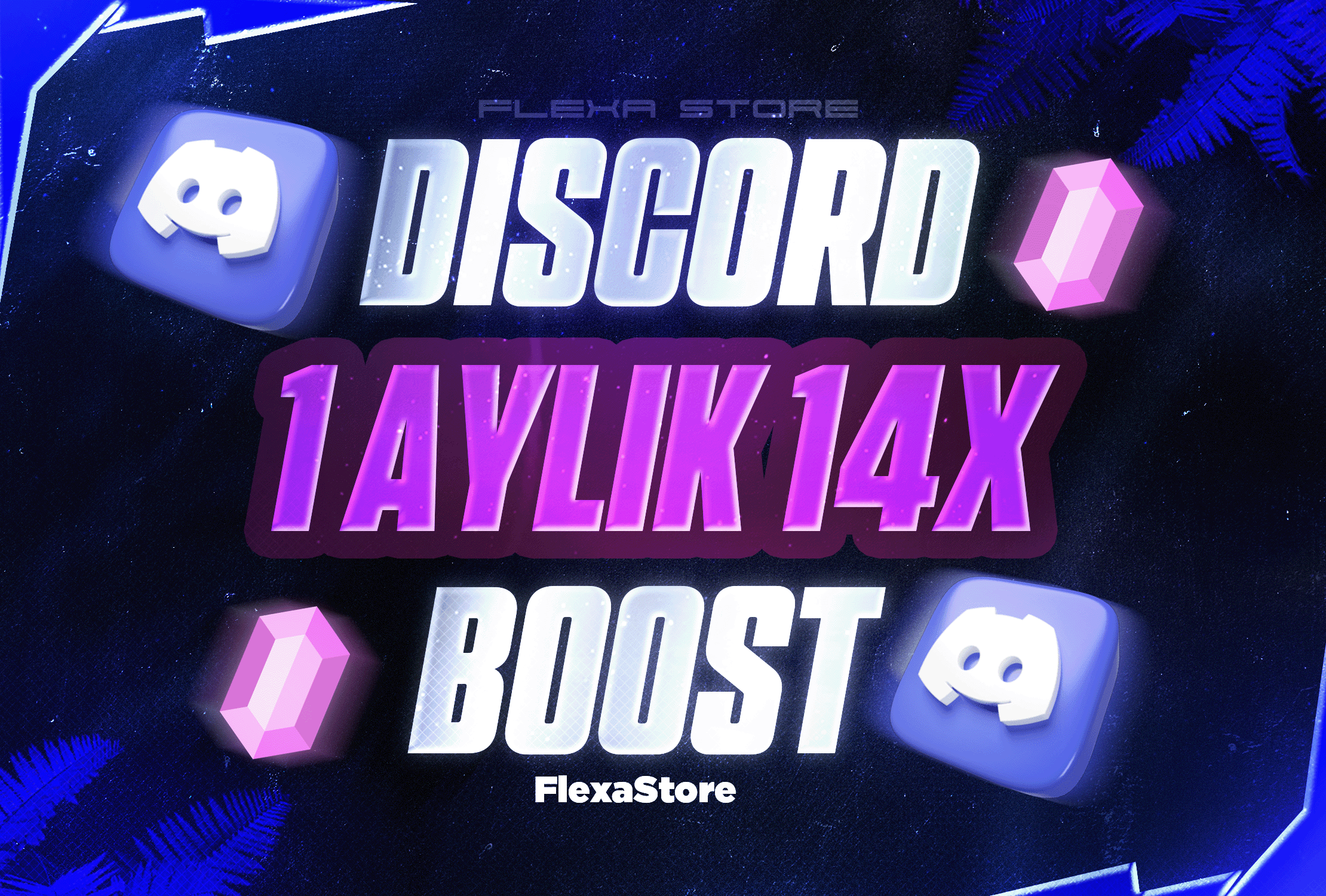 Discord 14x 1 Aylık Boost